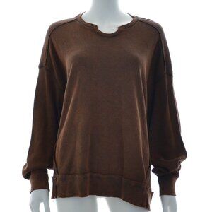 NWT Arizona Chocolate Chip Waffle Cotton Sweatshirt